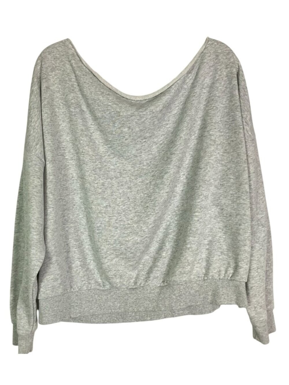 Cotton On Off Shoulder Sweatshirt XL Gray Slouchy Oversized Pullover